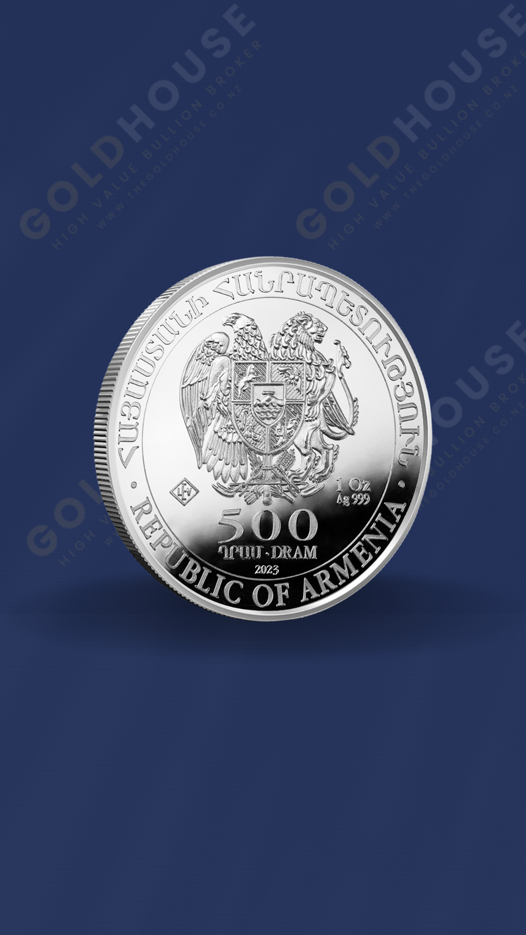 Back-Silver-Noahs-Ark-2022-Monster-Box-1oz-X-500-www.thegoldhouse.co.nz Back view of a 2022 Silver Noah's Ark Monster Box containing 500 one-ounce coins - The Gold House