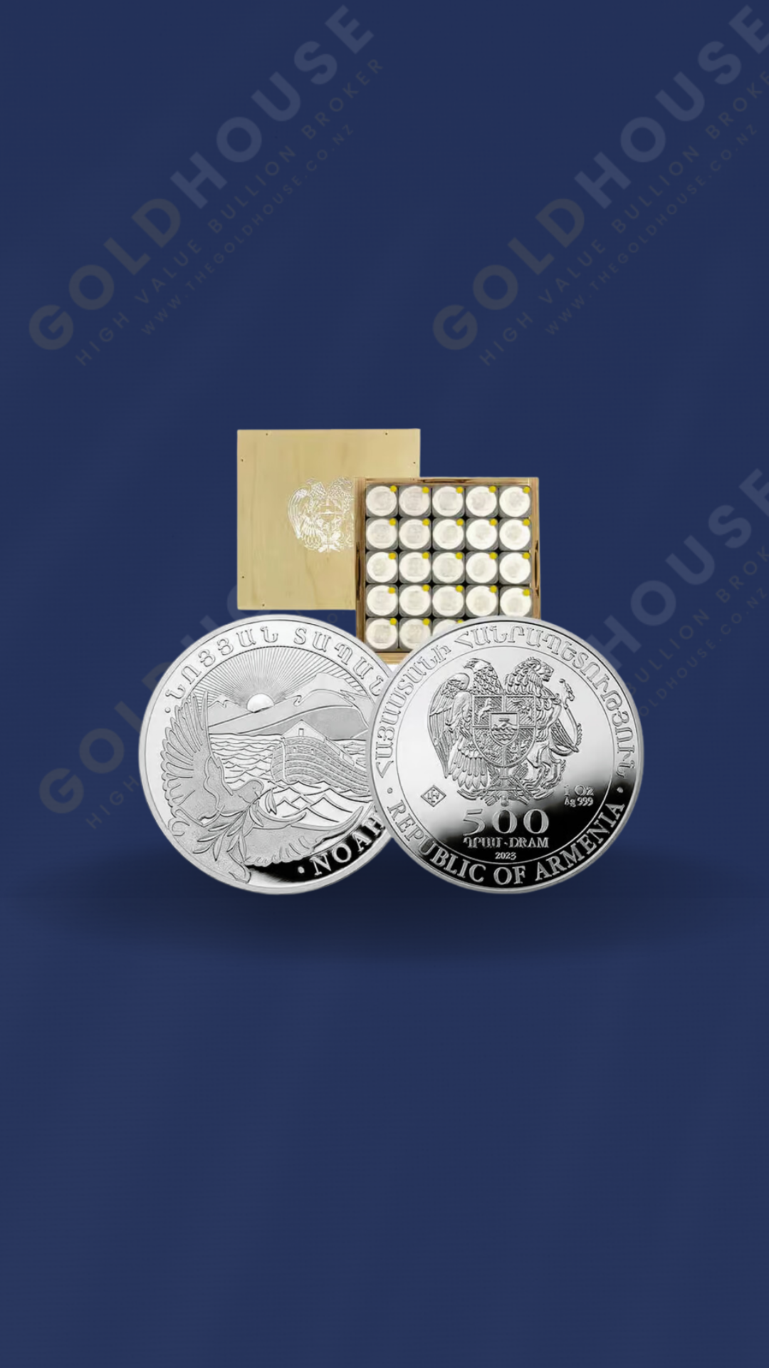 Monsterbox-Silver-Noahs-Ark-2022-Monster-Box-1oz-X-500-www.thegoldhouse.co.nz 2022 Silver Noah's Ark Monster Box containing 500 one-ounce coins - The Gold House