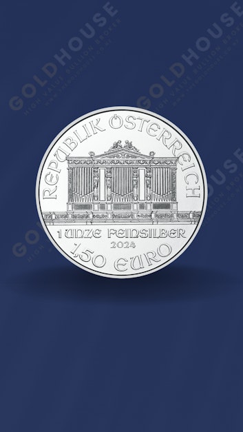 Back-Austrian-Silver-Philharmonic-2024-1oz-Coin-www.thegoldhouse.co.nz Back view of the 2024 Austrian Silver Philharmonic 1oz coin - The Gold House