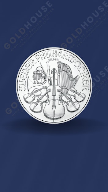 Front-Austrian-Silver-Philharmonic-2024-1oz-Coin-www.thegoldhouse.co.nz Front view of the 2024 Austrian Silver Philharmonic 1oz coin - The Gold House