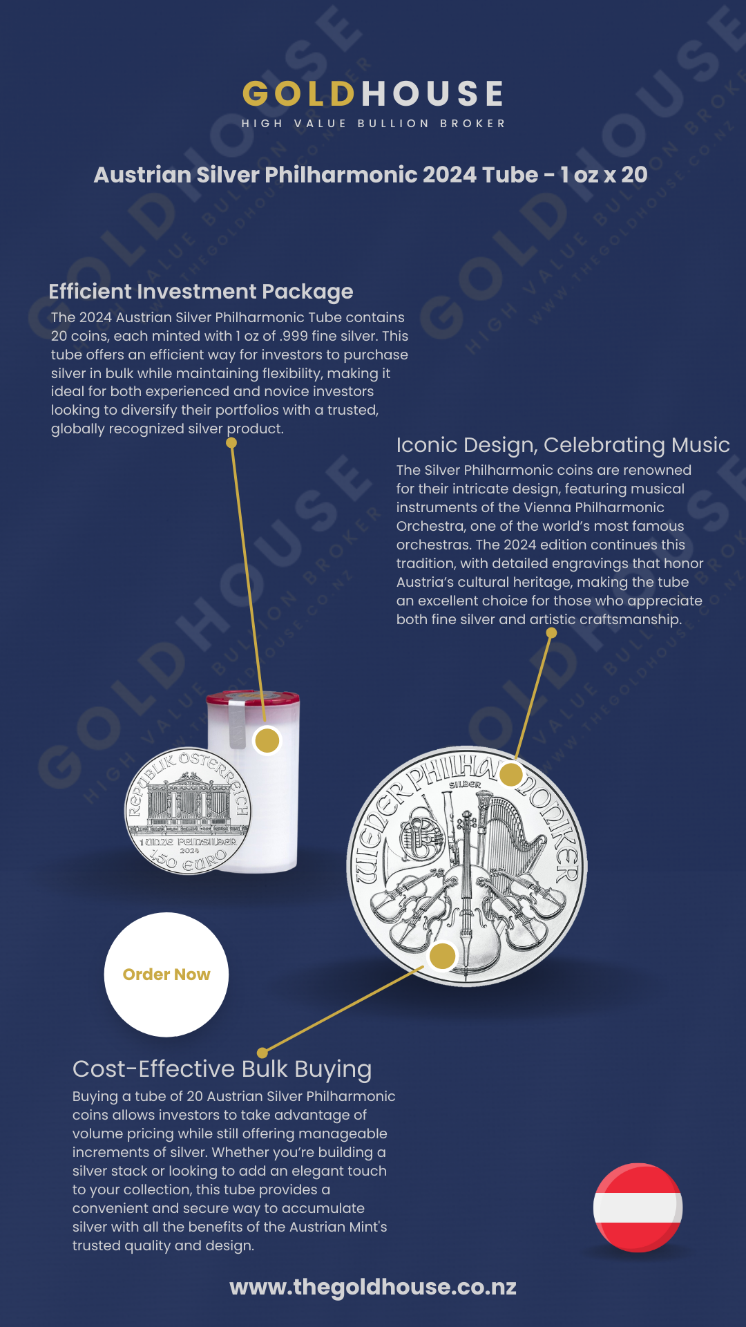 Information-Austrian-Silver-Philharmonic-2024-tube-1oz-www.thego Information about the tube containing 2024 Austrian Silver Philharmonic 1oz coins - The Gold House
